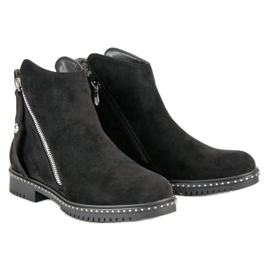 Queentina Cómodas botas de otoño negro 5