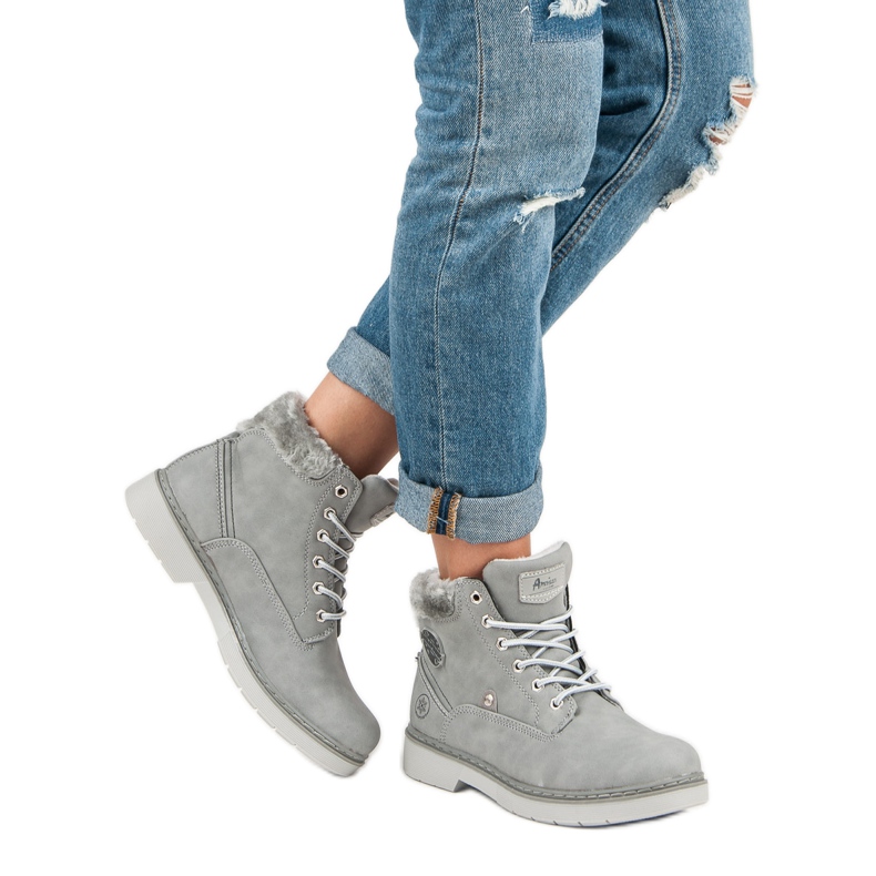 American Club Tramperos americanos cálidos gris 2