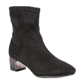Kylie Botas negras sin cordones negro 1