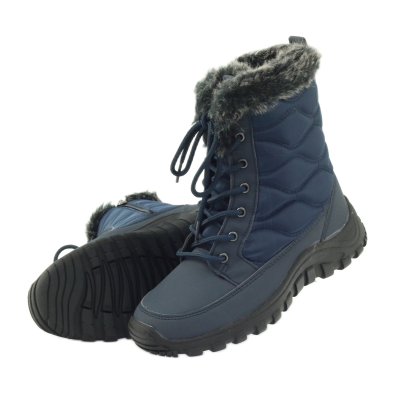 Botas de nieve deportivas con piel DK azul marino 4 Botas de nieve deportivas con piel DK azul marino 4