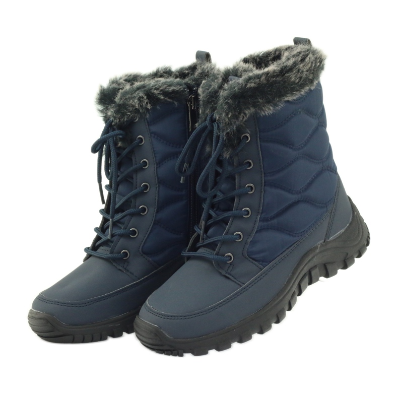 Botas de nieve deportivas con piel DK azul marino 3 Botas de nieve deportivas con piel DK azul marino 3
