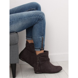 Gris Botas grises Mujer VQ-362 Gris 7