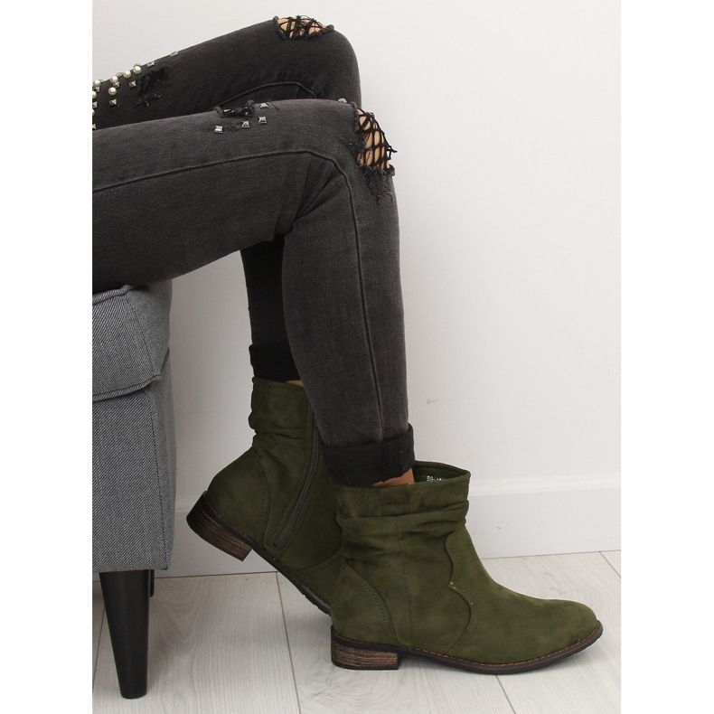 Botas de mujer verde 99-135 Oliva 1