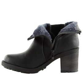 Botas negras con tacones anchos 1032-1 Negra negro 4