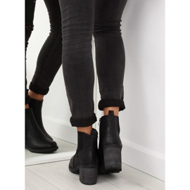 Botas negras con tacones anchos 1032-1 Negra negro 5