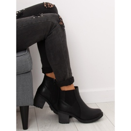 Botas negras con tacones anchos 1032-1 Negra negro 7