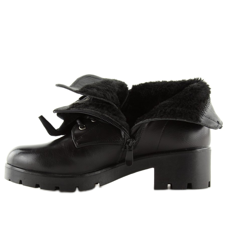 Negro Botas con tachuelas negro A1208 negro 2