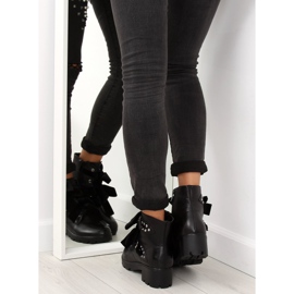 Negro Botas con tachuelas negro A1208 negro 3
