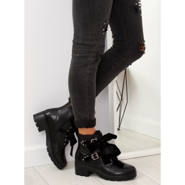 Negro Botas con tachuelas negro A1208 negro 4