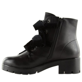 Negro Botas con tachuelas negro A1208 negro 6