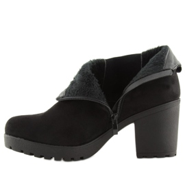 Botas negras con tacones anchos E5106 Negra negro 2