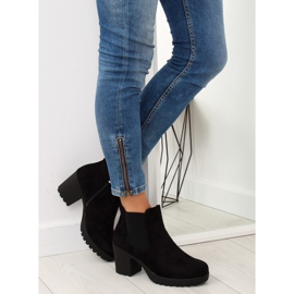 Botas negras con tacones anchos E5106 Negra negro 6