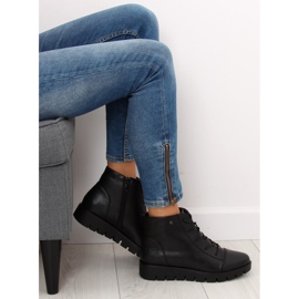 Botas negras con cordones 6707-1 black negro 6