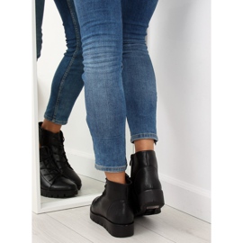 Botas negras con cordones 6707-1 black negro 2
