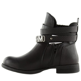 Botines negros con aberturas 302-PA Negro 1