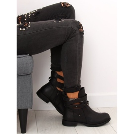 Botines negros con aberturas 302-PA Negro 6