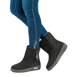 Mckeylor Botas de gamuza cálidas negro 2