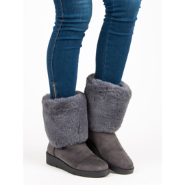 Kylie Zapatos de invierno de moda gris 5