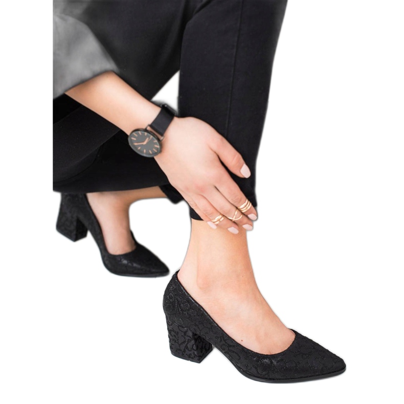 Kylie Bombas Negras Elegantes negro 2 Kylie Bombas Negras Elegantes negro 2