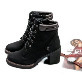 Sweet Shoes Botas con cordones de otoño negro 8