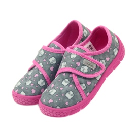 Calzado infantil befado zapatillas 557X041 gris rosado 3