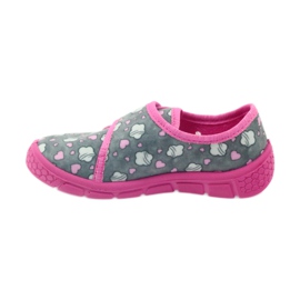 Calzado infantil befado zapatillas 557X041 gris rosado 2