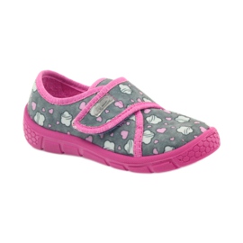 Calzado infantil befado zapatillas 557X041 gris rosa 1