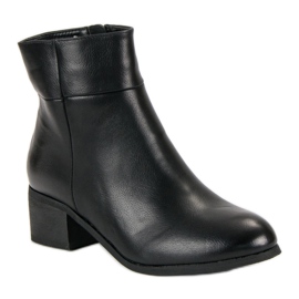 Small Swan Botas clásicas de tacón alto negro 2