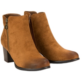 Botas de ante VINCEZA marrón 1