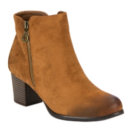Botas de ante VINCEZA marrón 4