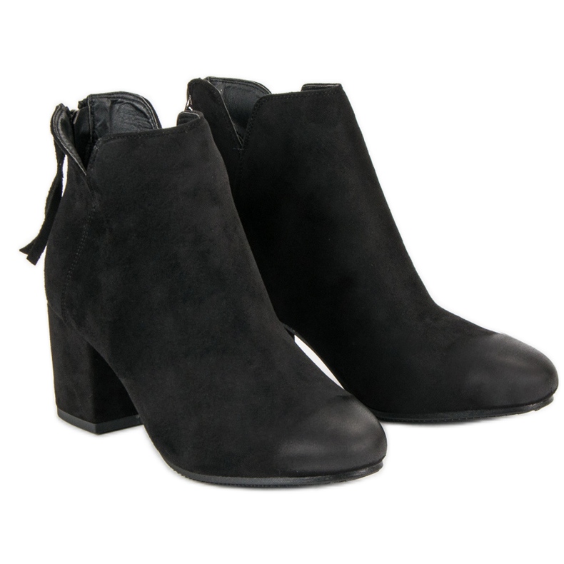 Botas de ante de tacón alto de VINCEZA negro 1