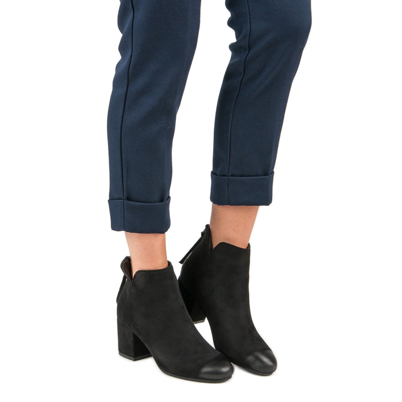 Botas de ante de tacón alto de VINCEZA negro 2