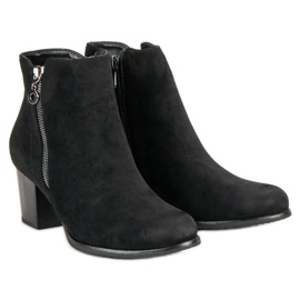 Botas de ante VINCEZA negro 1