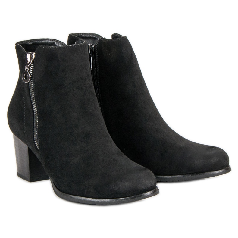 Botas de ante VINCEZA negro 1