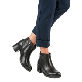 Botines Chelsea de piel VINCEZA negro 3