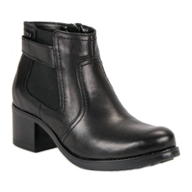 Botines Chelsea de piel VINCEZA negro 4