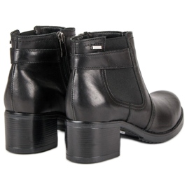 Botines Chelsea de piel VINCEZA negro 6