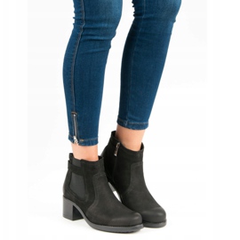 Botines Chelsea de piel VINCEZA negro 4
