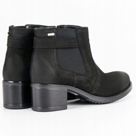 Botines Chelsea de piel VINCEZA negro 2