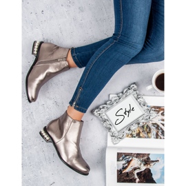 Comer Botas con perlas gris 1 Comer Botas con perlas gris 1