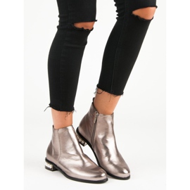Comer Botas con perlas gris 6