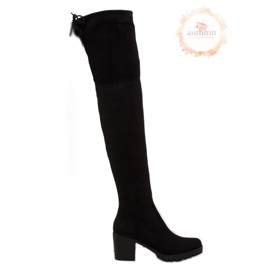 Botas negras de tacón alto BH108-HB negro 1