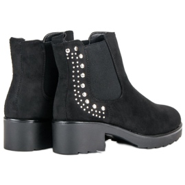 Botas Jodhpur con tacones altos negro 2