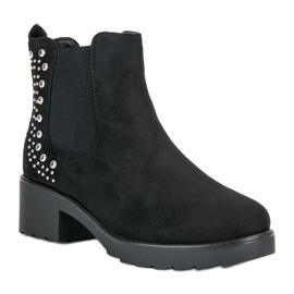 Botas Jodhpur con tacones altos negro 3