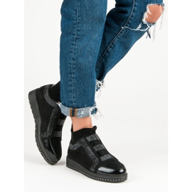 Zapatillas sin cordones negro 4