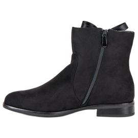 Juliet Botines de ante con ribete negro 3