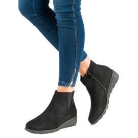 Kylie Botines de ante negro 6