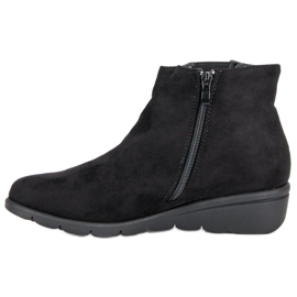 Kylie Botines de ante negro 4