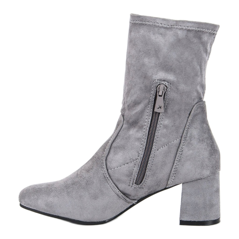 Kylie Botines de ante sin cordones gris 1 Kylie Botines de ante sin cordones gris 1