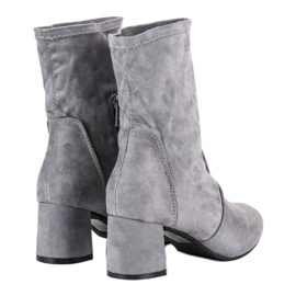 Kylie Botines de ante sin cordones gris 3